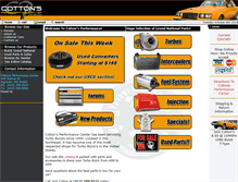 Tablet Screenshot of cottonsperformance.com